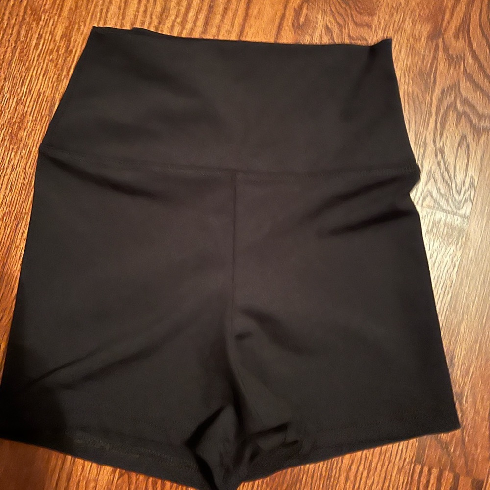 Capezio Black High Waist Athletic Shorts